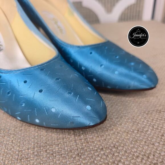 Dyeables Vintage Teal/Turquoise Sweet Dream Heels Size 7B - Picture 6 of 16